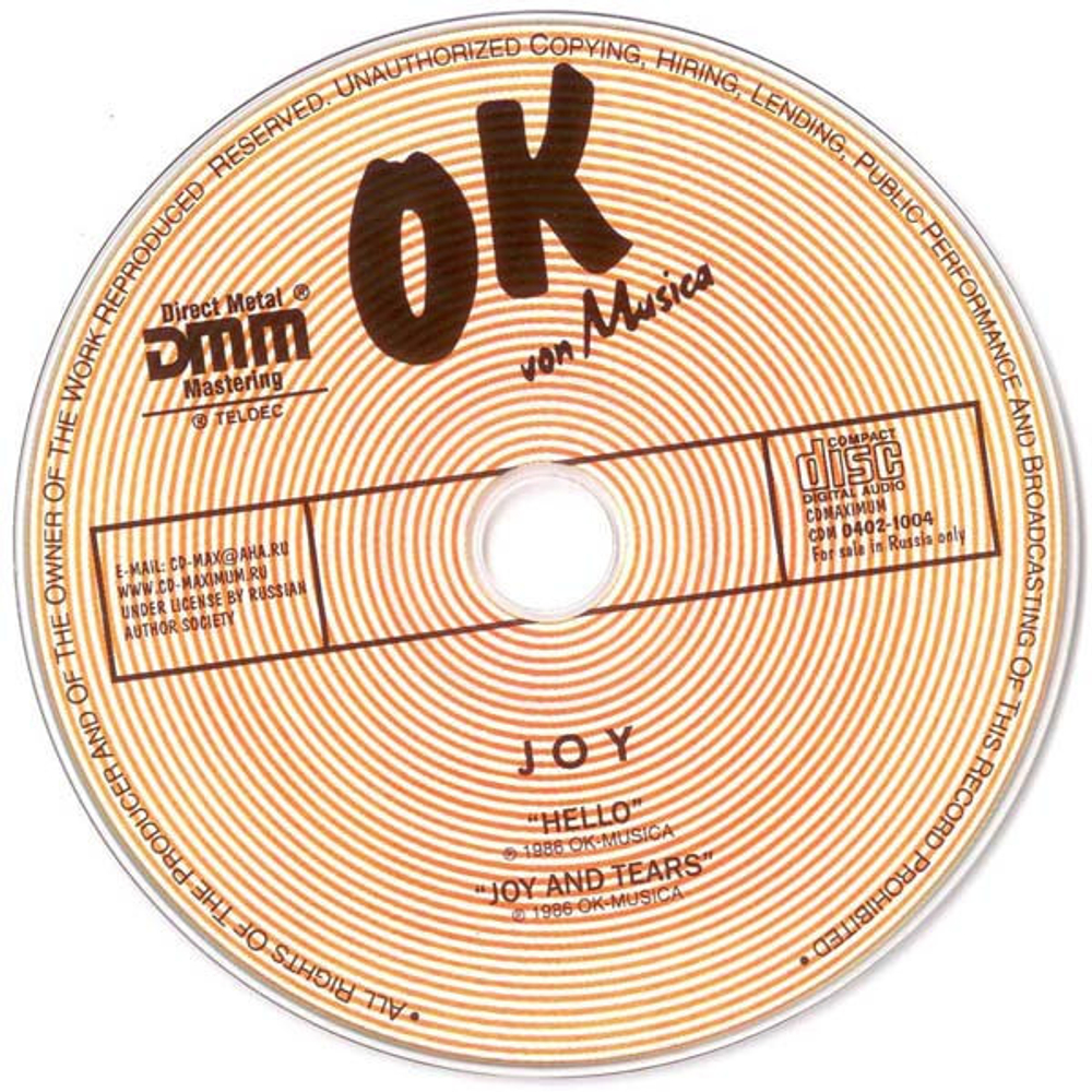 Joy / Hello / Joy And Tears (CD)