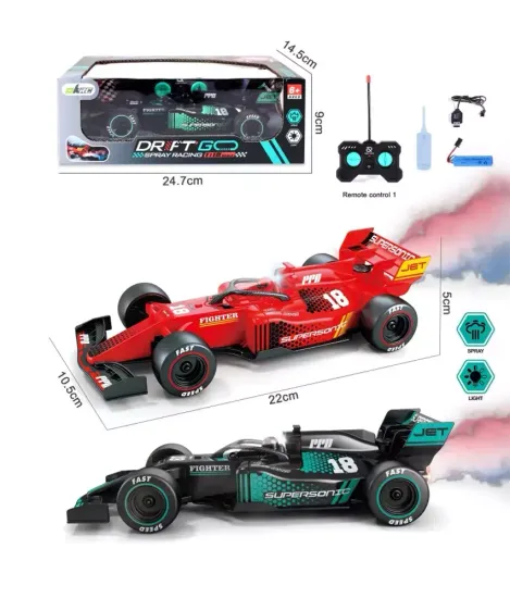 Машинка на пульте радиоуправления " Drift GO " М1:18 ( свет, пар )