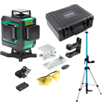 Лазерный уровень INSTRUMAX GL 4-360 Master SET+Штатив-штанга элевационный LP-300 с треногой 3м