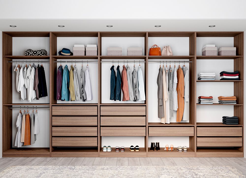 МС Роза Шкаф 900 Орех Франклин/ Ройс Белый софт, ДСВ Мебель