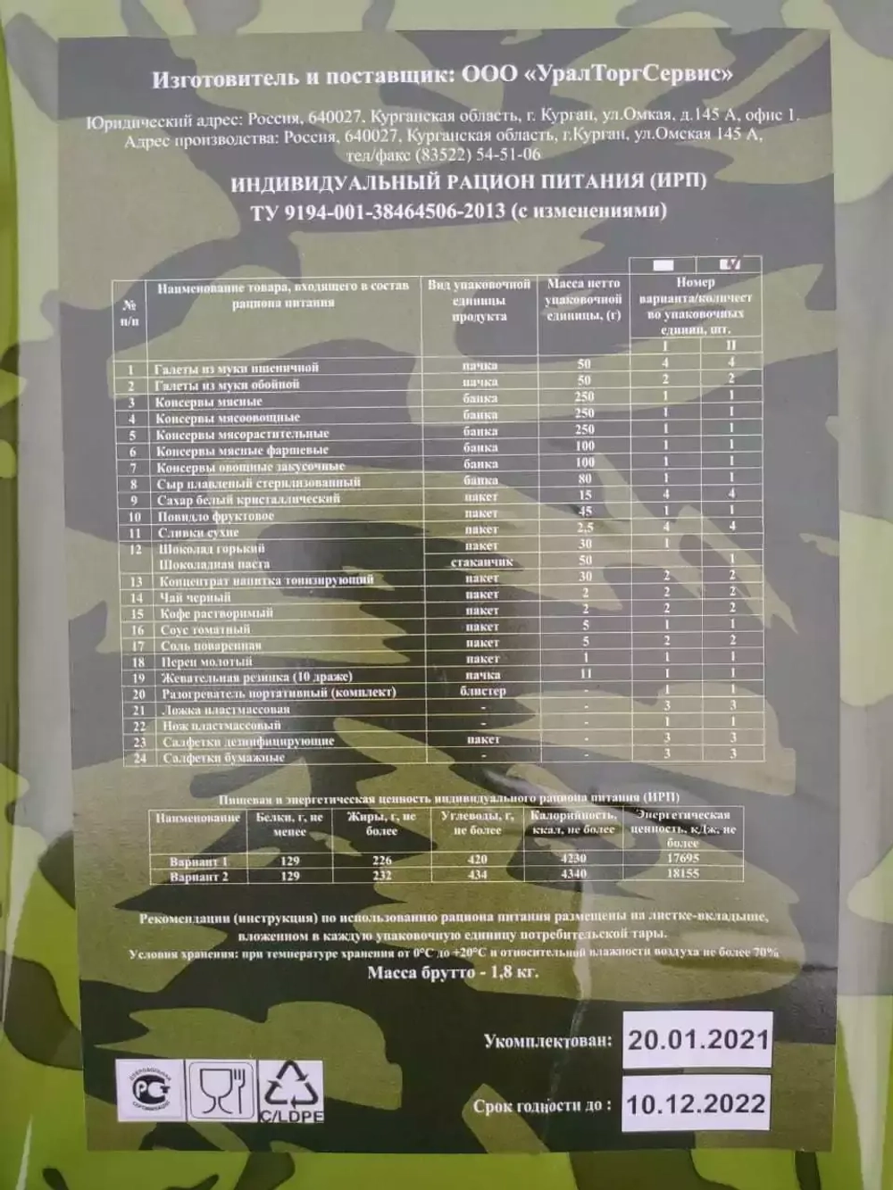 ИРП 1.7 Росгвардия