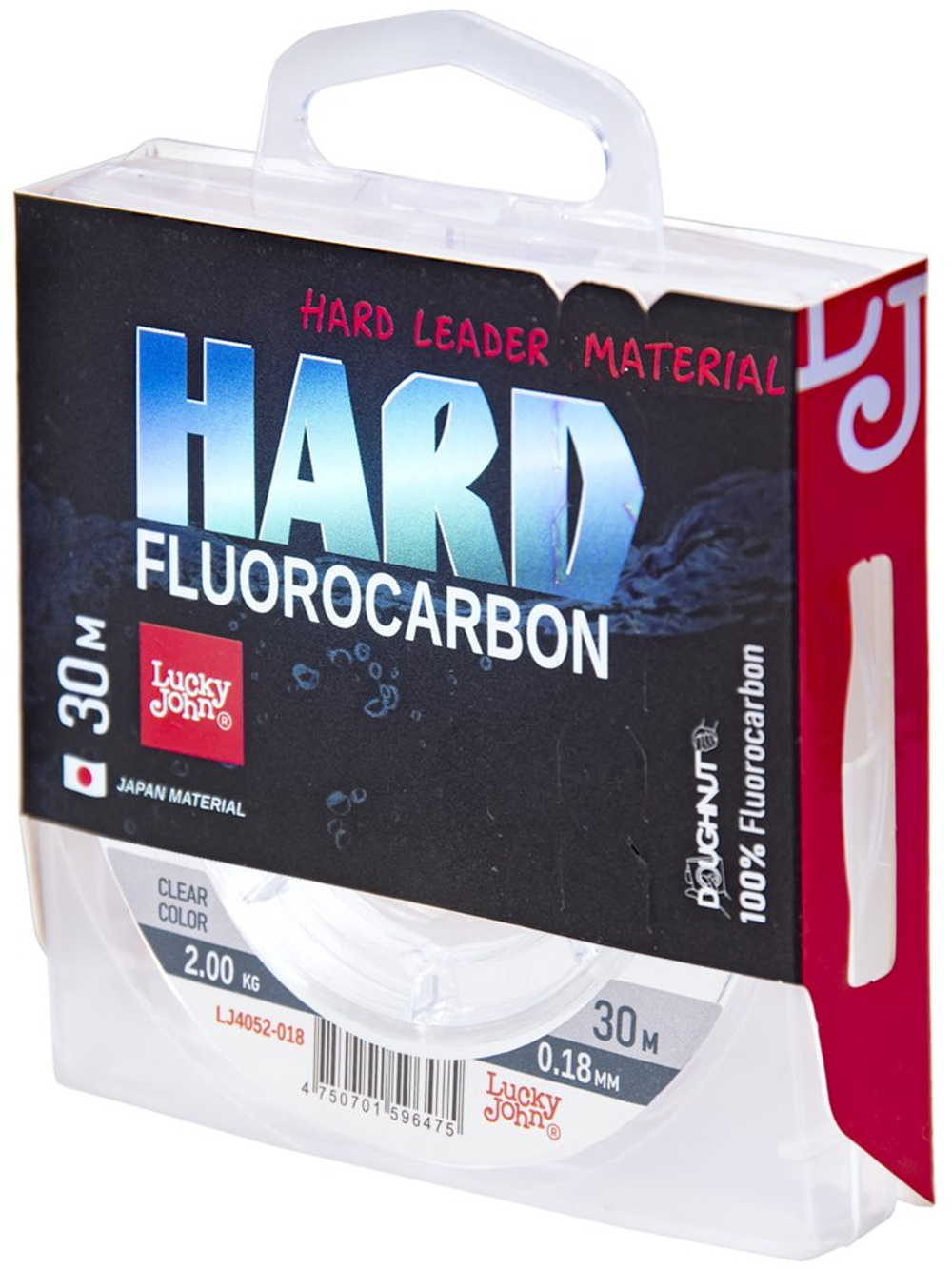 Леска LUCKY JOHN Fluorocarbon Hard 0.18 мм / 30 м