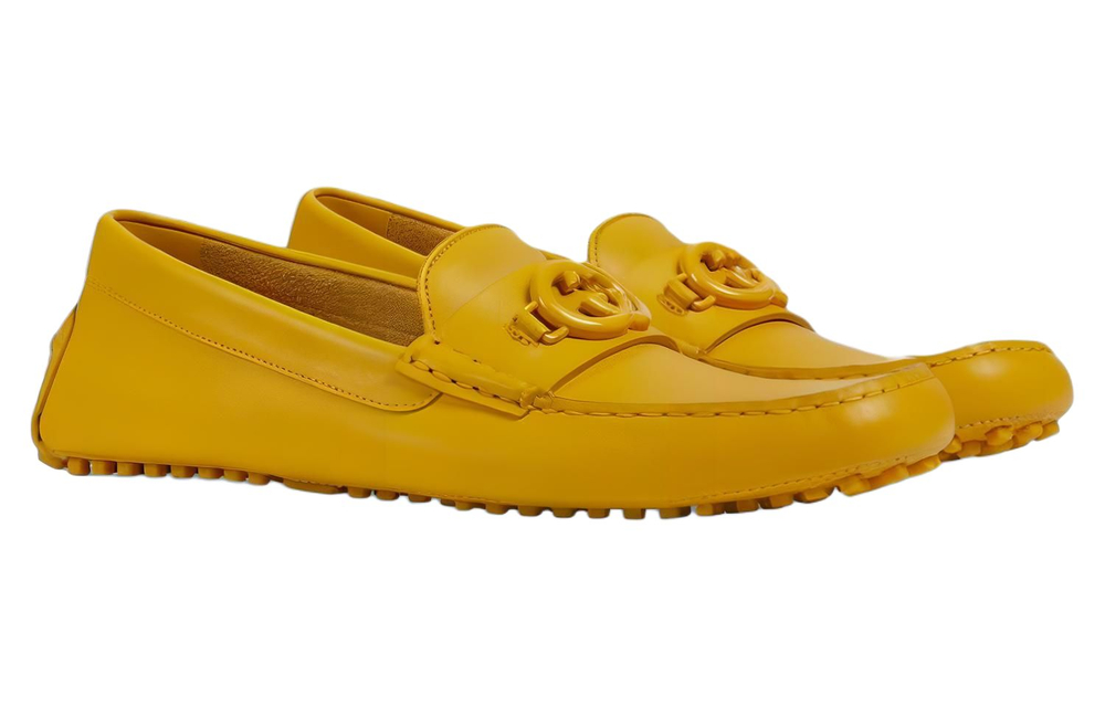 GUCCI Interlocking Casual Shoes Men"s Yellow