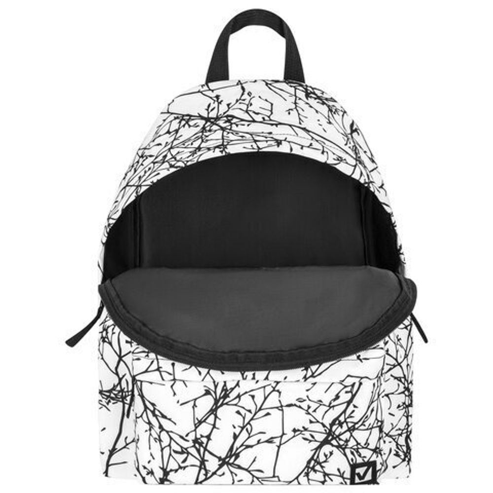 Рюкзак BRAUBERG универсальный, сити-формат, "Twigs on white", 20 литров, 41х32х14 см, 270794