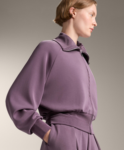 Oysho Куртка с высоким воротником, сиреневый