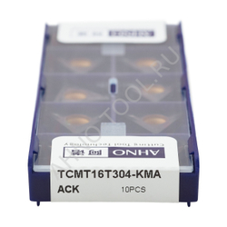 Пластина твердосплавная ISO TCMT16T304-KMA ACK10E AHNO по чугуну, чистовая
