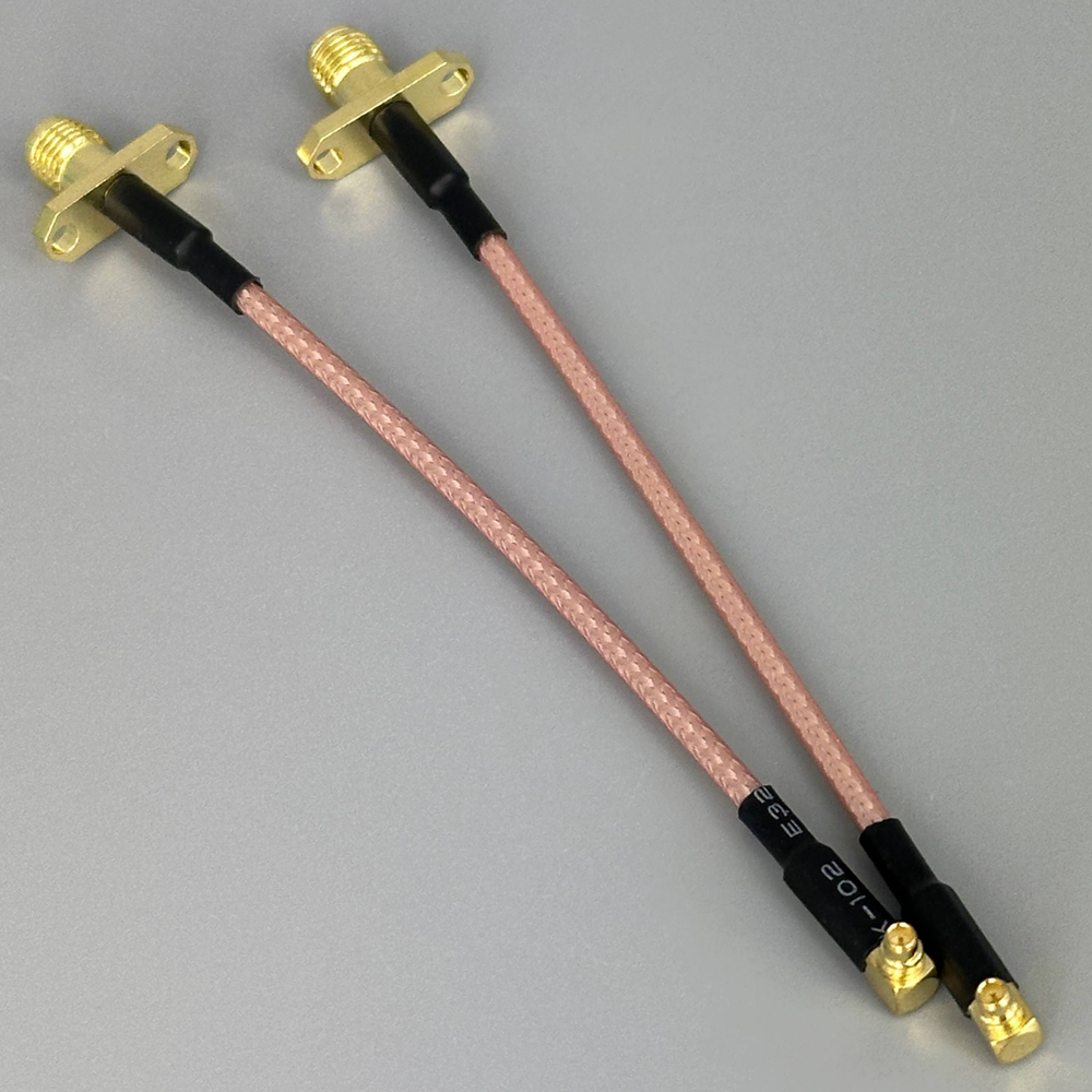 Переходники с углового MMCX на RP-SMA длина 110 мм (2 Штуки)