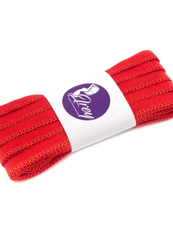 100 Красный Резинка ажурная арт.011, 10 мм, Турция