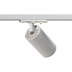 Трековый светильник однофазный ЭРА TR39-GU10 WH под лампу MR16 белый | Однофазные светильники под лампу