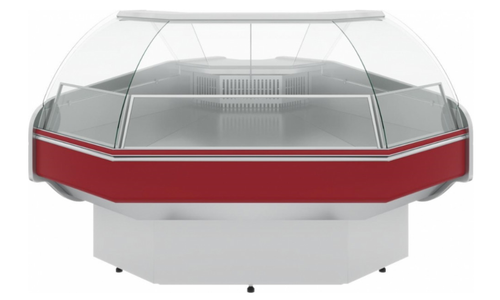 Холодильная витрина CARBOMA ATRIUM G120 VV-5 динамика (внешний угол 90)