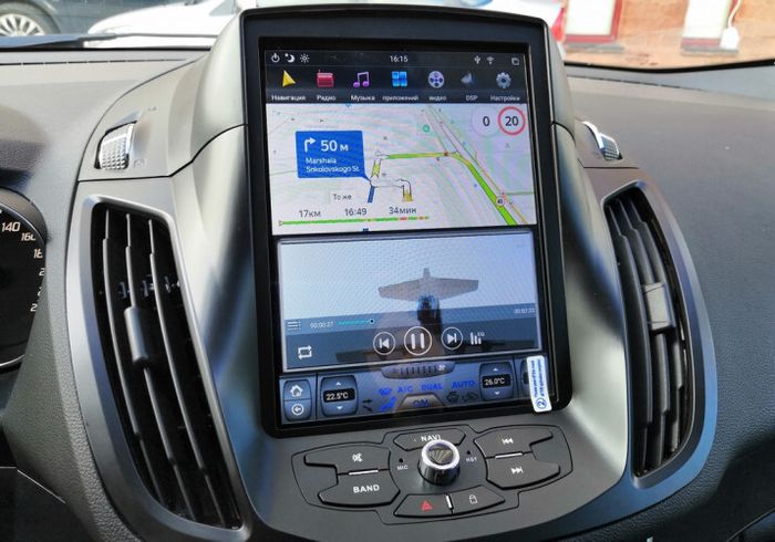 Магнитола для Ford Kuga 2011-2019 - Kuberg ZF-1002-Q6 вертикальный экран в стиле "Тесла" на Android 11, CarPlay, 4G SIM-слот