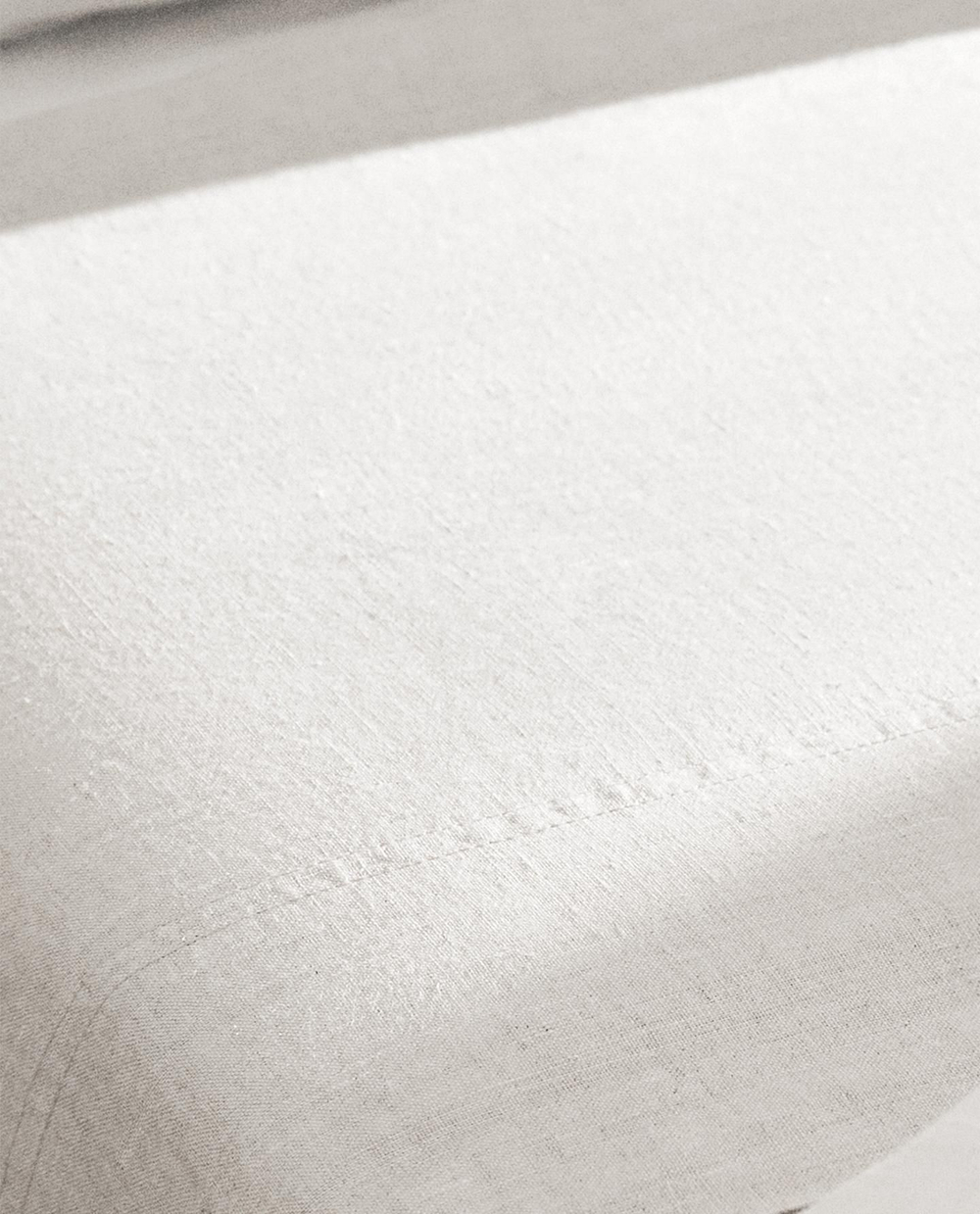 Zara Home - Простыня из постиранного льна (вес 160 гхм2), белый, 270x280 см