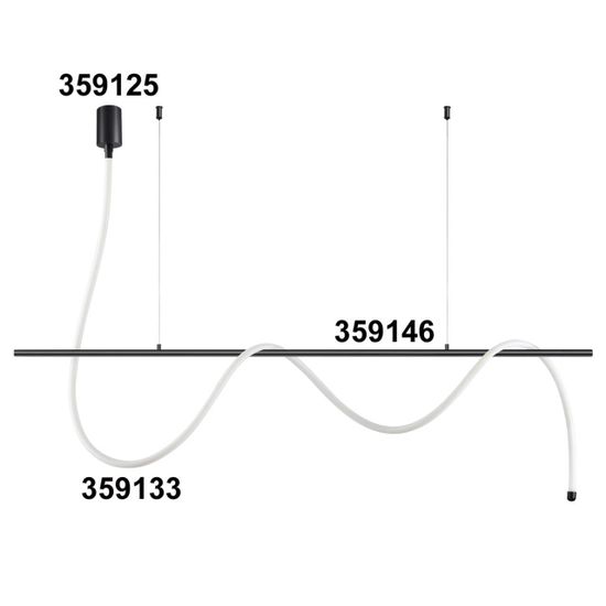 359133 KONST NT23 068 черный Светильник светодиодный IP20 LED 4000K 38W 170-265V 3800Лм RAMO