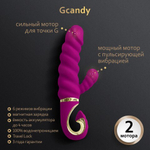 Gvibe Gcandy - Невероятный витой вибратор с клиторальным стимулятором, 22х3.5 см