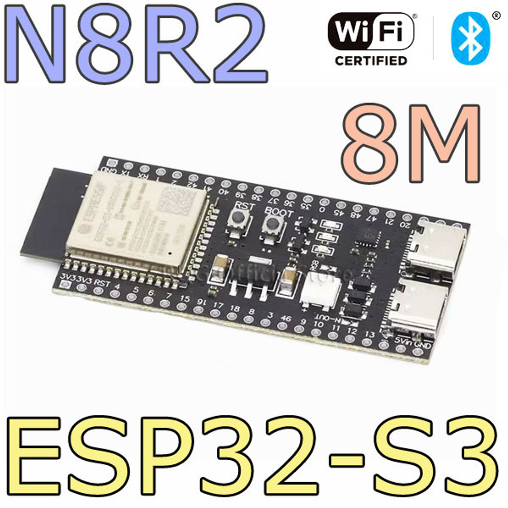 Модуль ESP32 S3/WROOM-1/N8R2