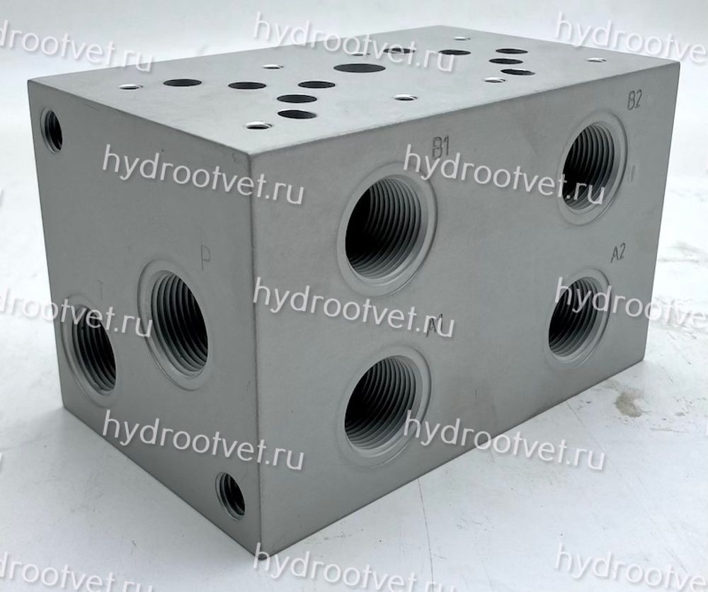 PD10-10A2-AL - двухместная плита для гидравлических распределителей и клапанов NG10