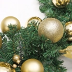 Гирлянда хвойная «Сказочное чудо» 1,8 м d=30 см, ПВХ, золото (SST1950R-180)