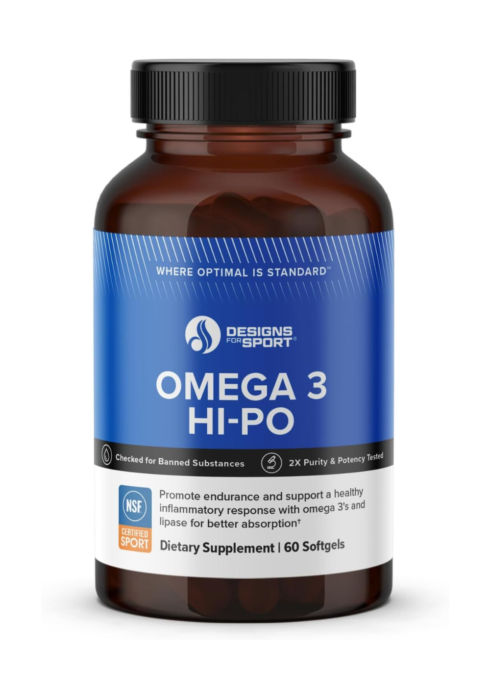 Designs For Sport - Omega 3 Hi-Po 60 softgels