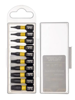 Набор торсионных намагниченных бит TORX 25мм S2 10 предметов WURZ 4230