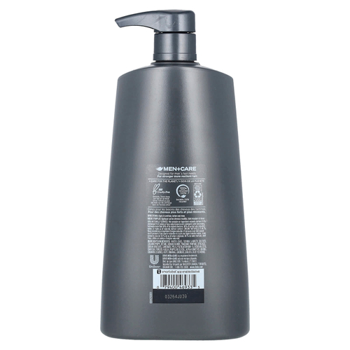 Dove, Men + Care, шампунь, очищающий, уголь и глина, 750 мл (25,4 жидк. унц.)