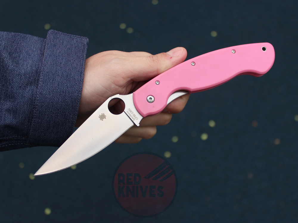 Нож Spyderco Military Pink Нейлон C36PNK
