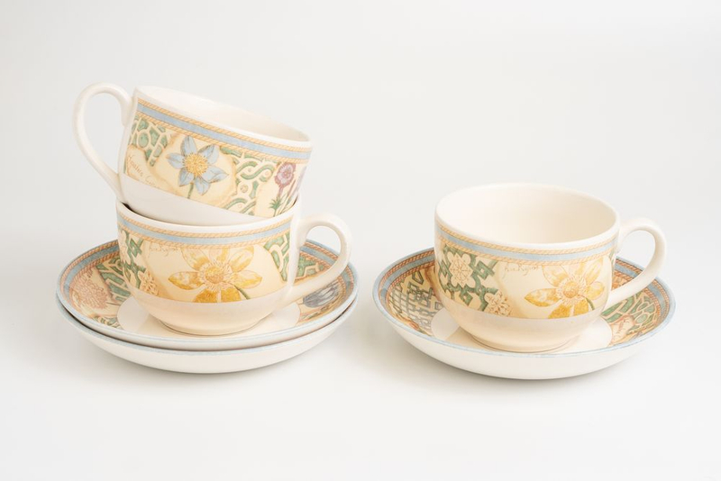 Набор из трех чайных пар «Садовый лабиринт» (Garden Maze) из серии Wedgwood Home