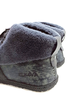 Ботильоны с мехом "Gray-blue"