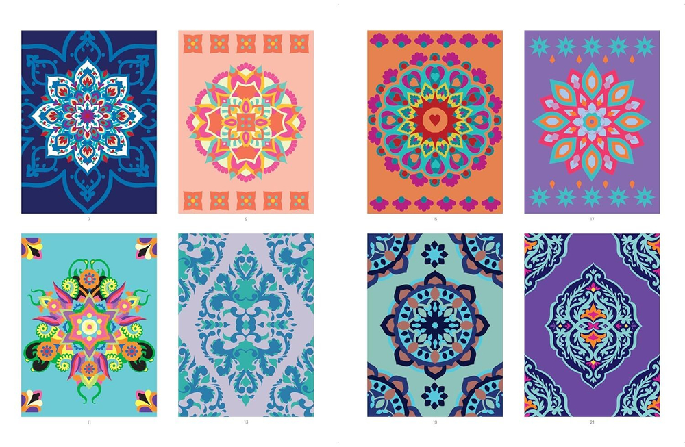 Раскраска по номерам Esprit Mandalas : 40 Coloriages mystère