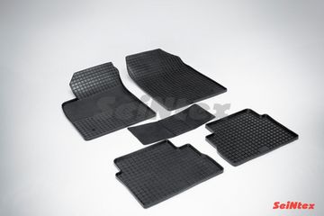 Резиновые коврики в салон Opel Vectra C (2002-2008) "Сетка"