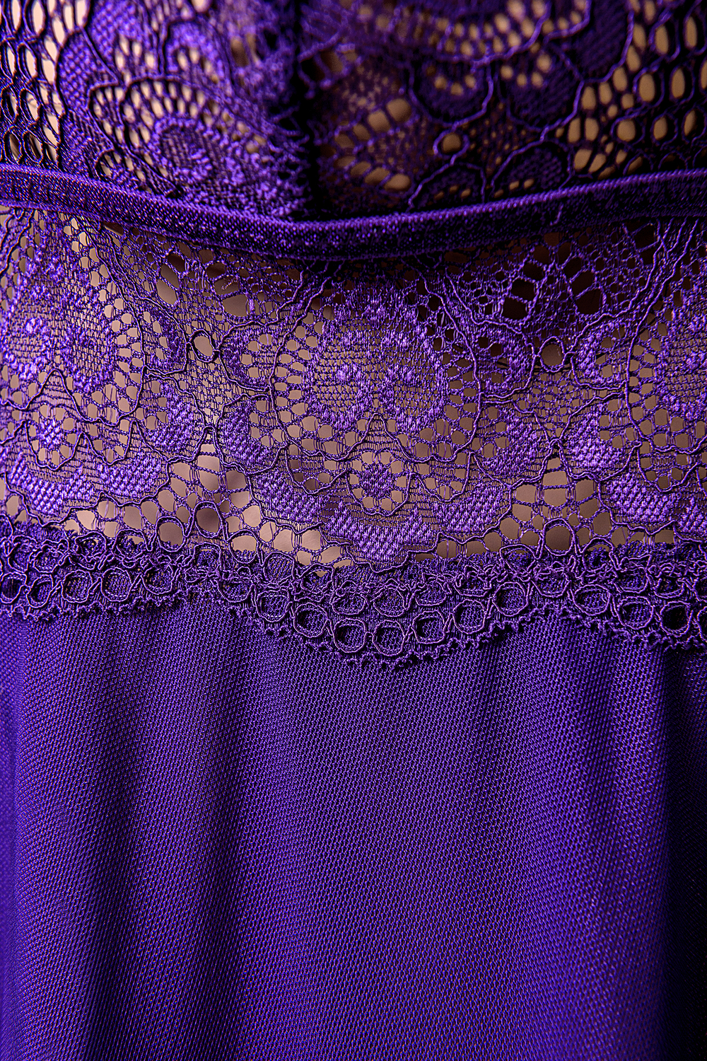 Комбинация и стринги Candy Girl Nevaeh фиолетовые XL