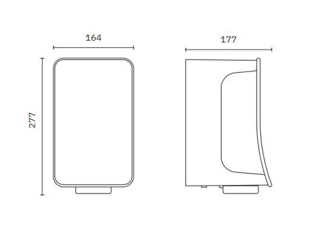 Сушилка сенсорная 800 W ABS FUSION 01871.AM металлик матовый