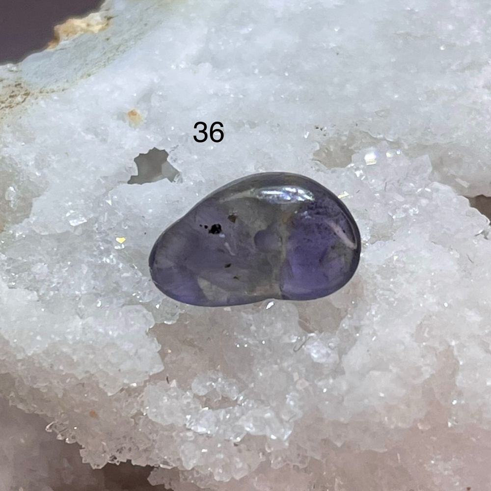 51608 Иолит Кордиерит Бусина галтовка 9-15мм-18