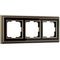 Рамка Werkel Palacio на 3 поста бронза/черный WL17-Frame-03 4690389103667