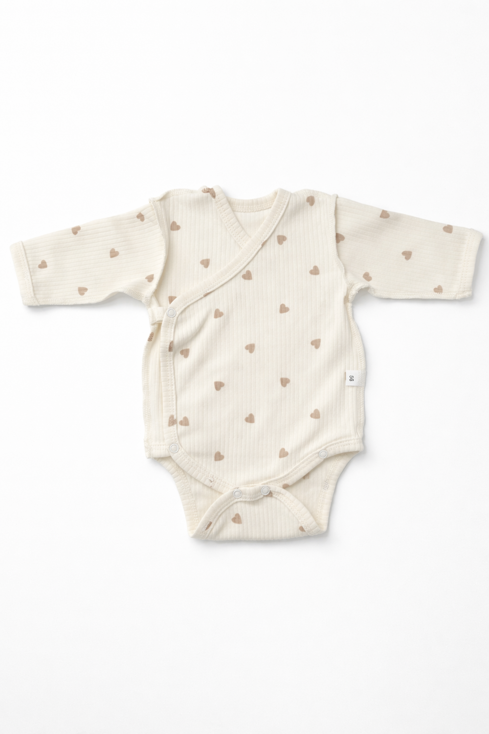 Боди дл.рукав и штанишки в рубчик, Сердечки