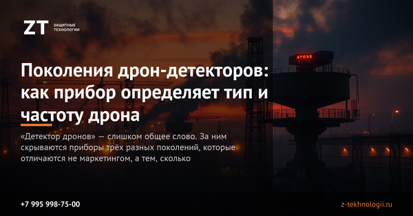 Поколения дрон-детекторов: как прибор определяет тип и частоту дрона Поколения дрон-детекторов: как прибор определяет тип и частоту дрона