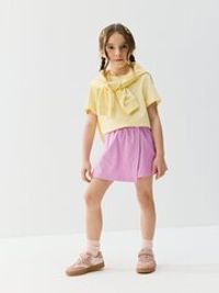 Юбка-шорты из джинскота "Сиреневый крокус"