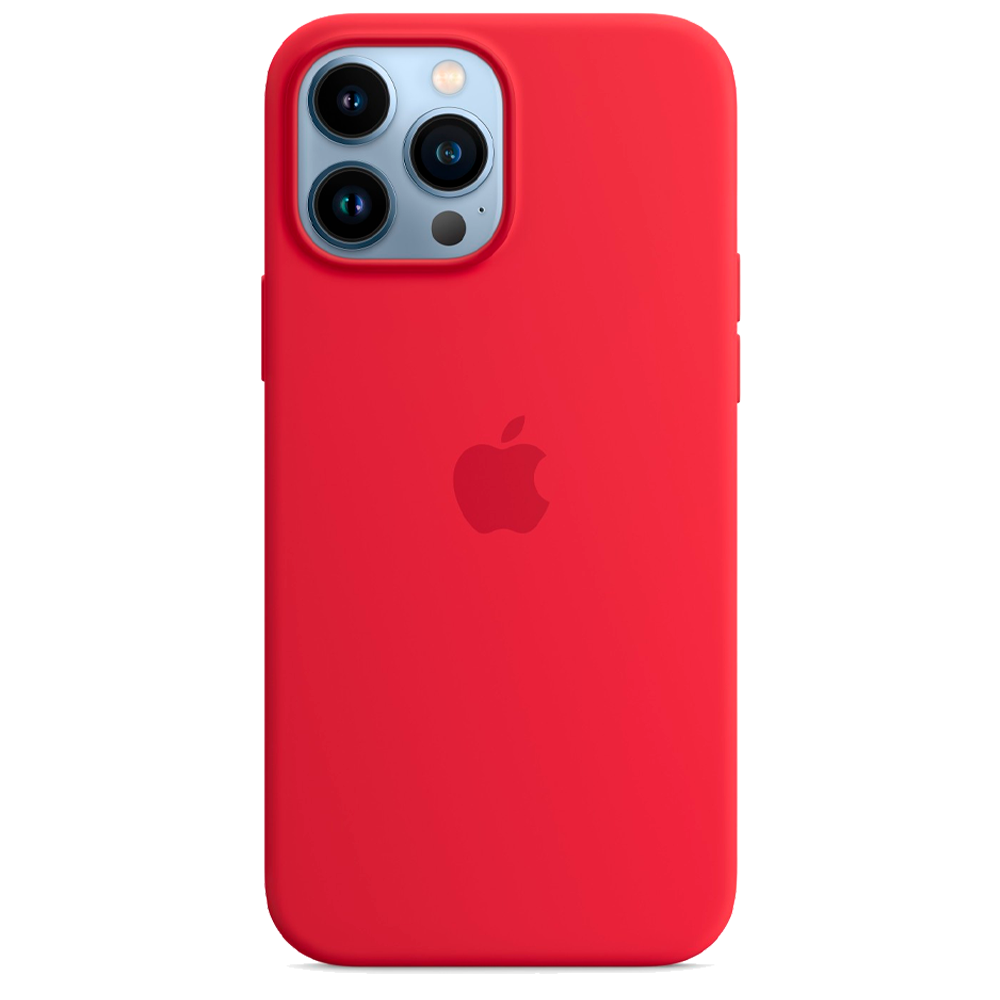 Силиконовый чехол с поддержкой MagSafe Apple Silicone Case для iPhone 13 Pro Max, Red (Красный)
