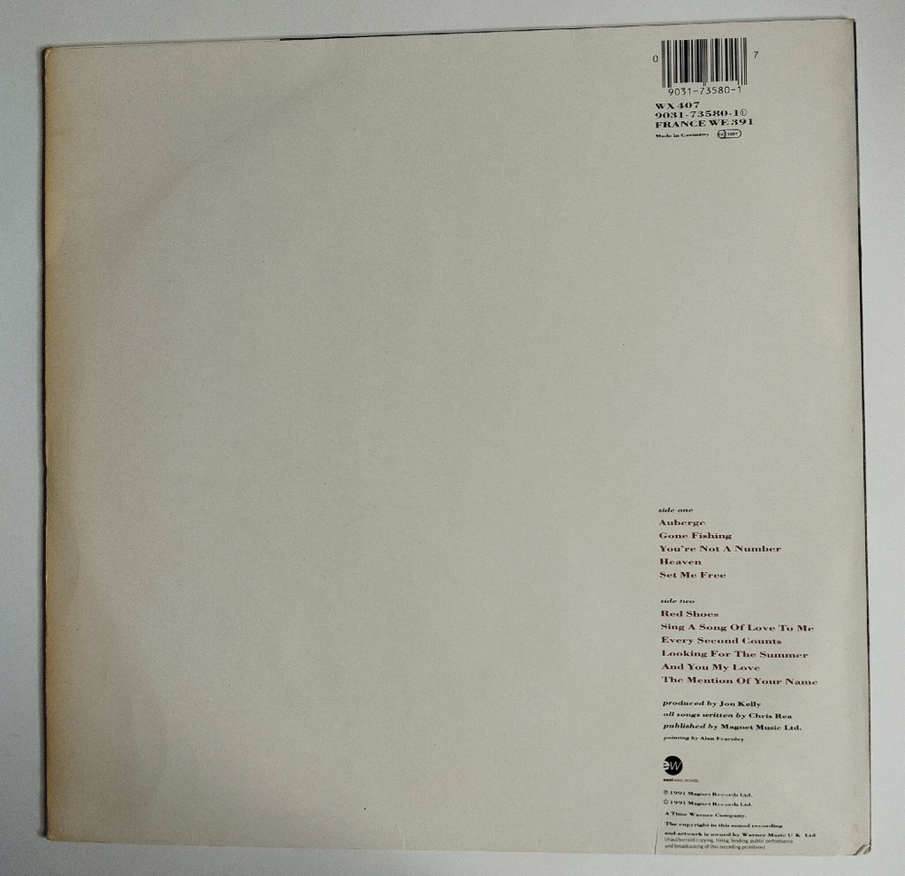 Винтажная виниловая пластинка LP Chris Rea Auberge (Germany 1991) WX407