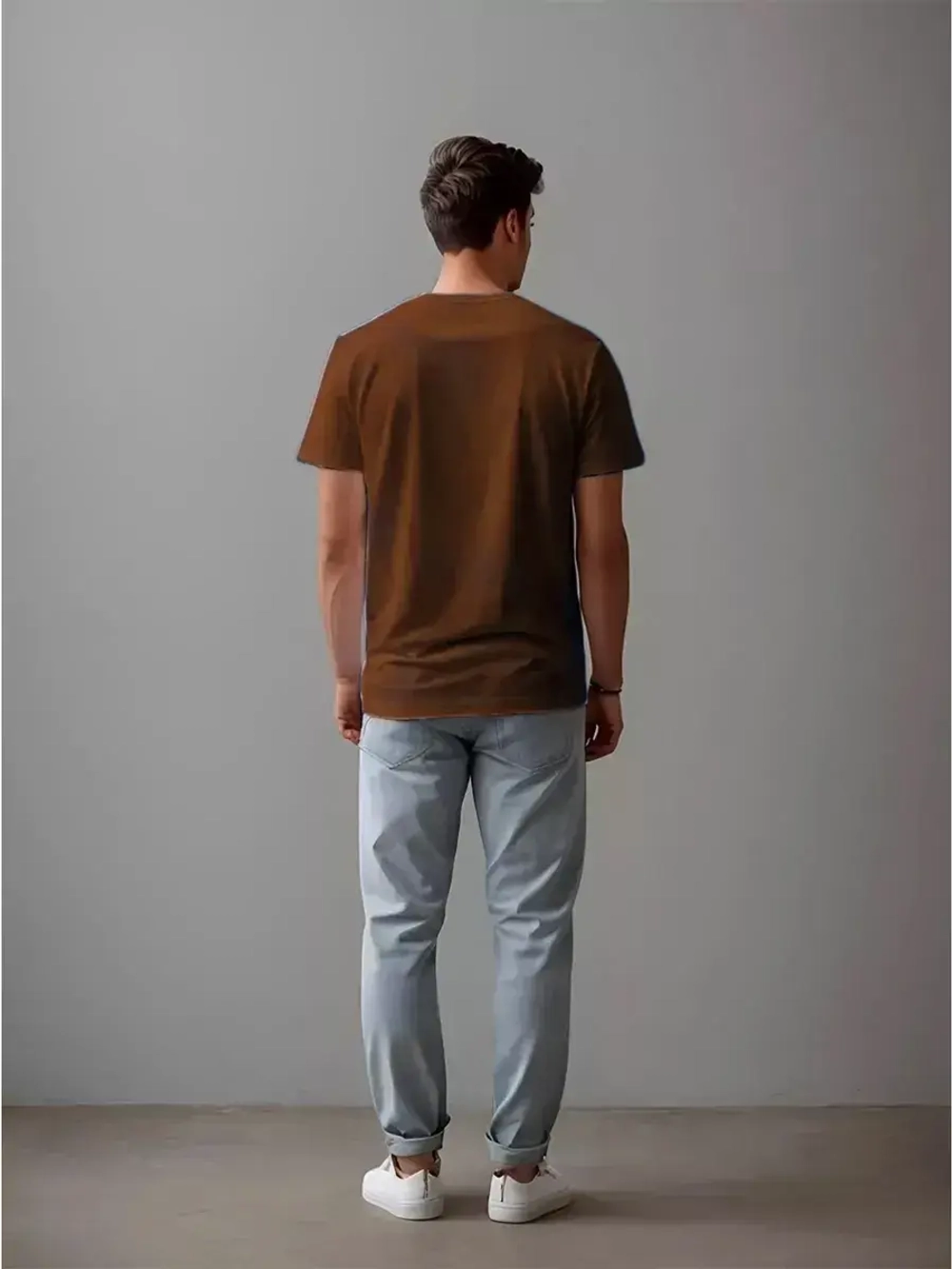 Футболка однотонная базовая хлопок унисекс Баракаттекс