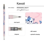 Карандаш механ. цанговый с точилкой 2мм "Kawaii Animals. Котик" (BrunoVisconti)