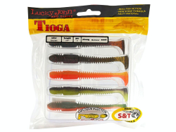 Виброхвосты съедобные LJ Pro Series TIOGA 3.9in (10.00)/MIX2 5шт.