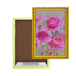 Алмазная мозаика Alingar, на подрамнике, с полным заполнением, (глянц), 20х30 см, 20 цветов, "Розовые анемоны"