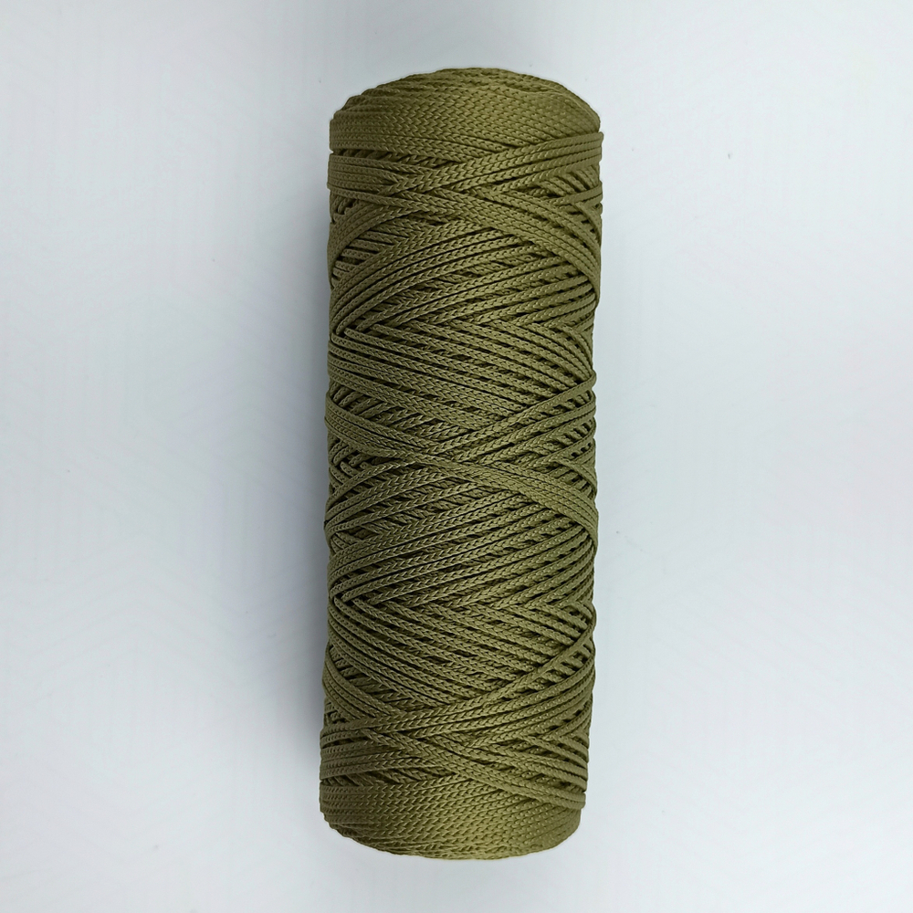 Полиэфирный шнур круглый 1 мм Олива