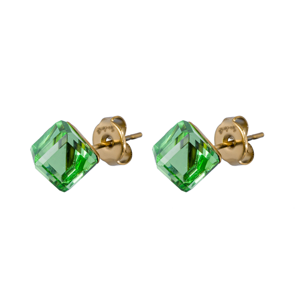 Серьги пусеты Fiore Luna  Peridot SWE2127/2 PE G