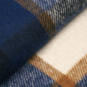 Ткань рубашечная фланель 260 г/м² 80% полиэстер, 20% хлопок шир.150 см  цв.46 синий