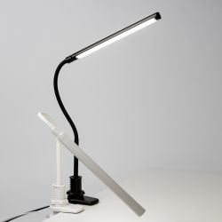 Настольный светильник ЭРА NLED-509-8W-W светодиодный на струбцине белый