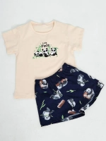 Пижама домашняя с шортами хлопок