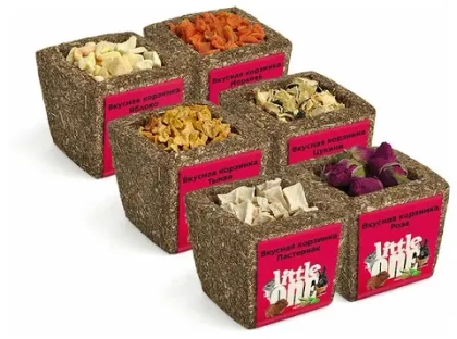LITTLE ONE Вкусная корзинка с пастернаком. Лакомство для всех видов грызунов, 65 г