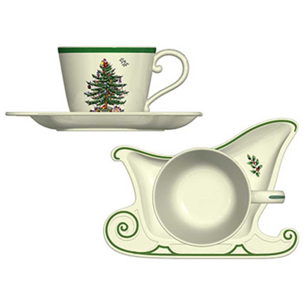Чашка с блюдцем 510мл Spode Рождественская ель