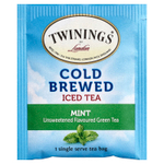 Twinings, холодный холодный чай, зеленый чай с мятой, несладкий, 20 порционных чайных пакетиков, 40 г (1,41 унции)